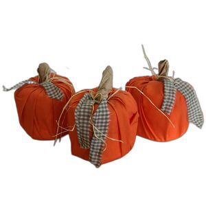 Fall Autumn Toilet Paper Roll Pumpkin Harvest Decoration Craft Set Of Three